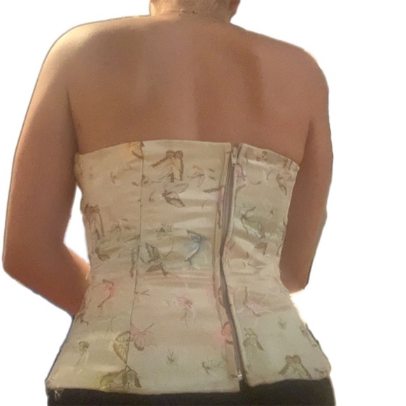 Delfin vintage Silk, Flare out Butterfly Bustier - Picture 3 of 9